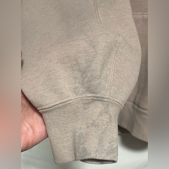 Jordan Flight Satin Lined Oversized Hoodie Gold Accents Cotton Boxy Comfy Cozy - Picture 7 of 12